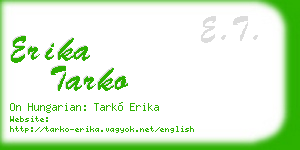 erika tarko business card